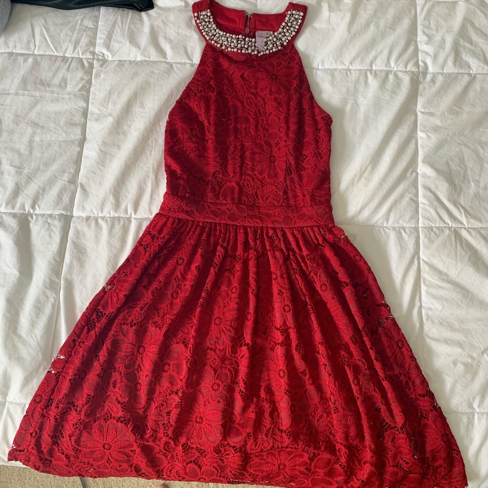Red homecoming dress